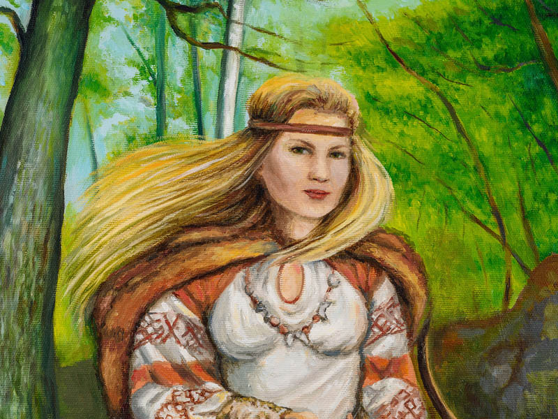 Dévana - a vadászat régi szláv istennője